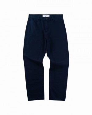 Calças Herschel Trabalho Azul Marinho | QJAY38092