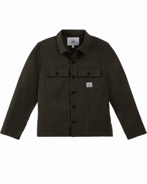 Camisas Herschel Camp Verde Oliva Escuro | BMKC83590