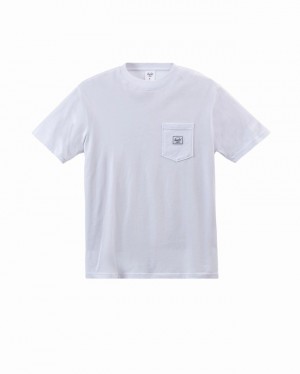 Camiseta Herschel Pocket Branco | SAFY58703