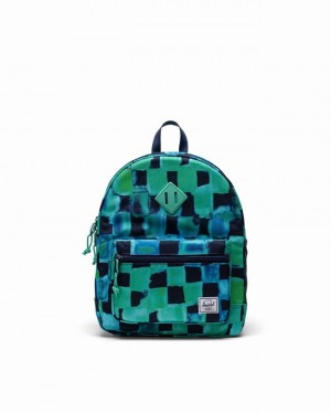 Mochilas Herschel Heritage Azuis Verdes | QHEO04862