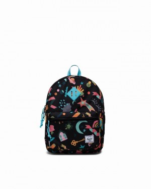 Mochilas Herschel Heritage Pretas | LACW06983