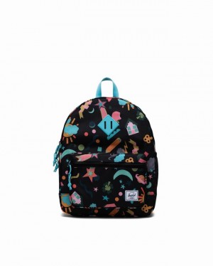 Mochilas Herschel Heritage Pretas | WPBF93046