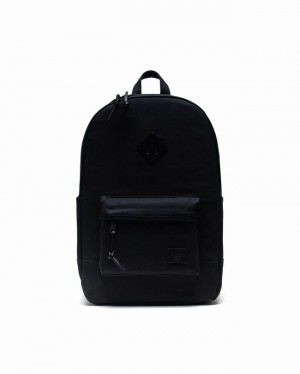 Mochilas Herschel Heritage | Heavyweight Lona Pretas | XMFP36027