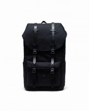 Mochilas Herschel Little America | Heavyweight Lona Pretas | TCJE24038