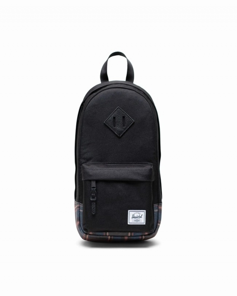 Bolsas Crossbody Herschel Heritage Pretas | SOFX83469