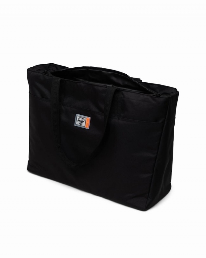 Bolsas Tote Herschel Alexander Zip - Large | Insulated Pretas | SLVD49837