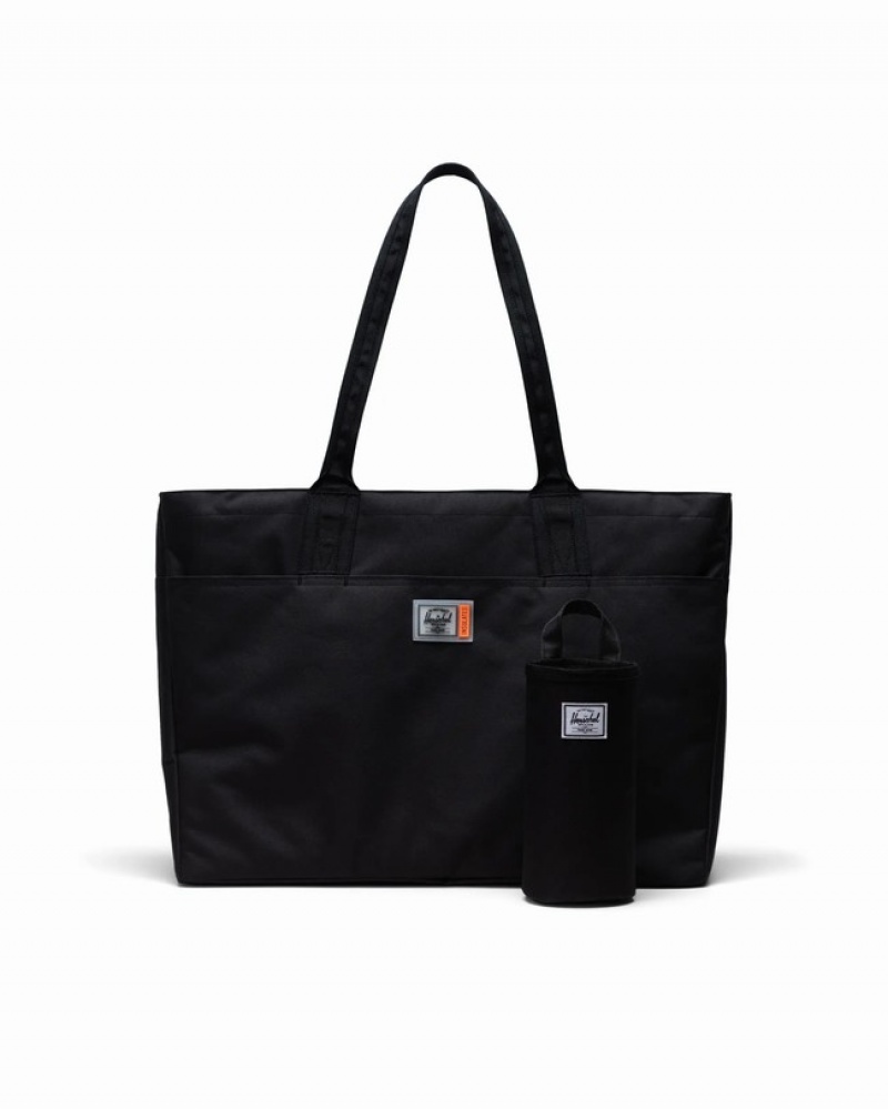 Bolsas Tote Herschel Alexander Zip - Large | Insulated Pretas | SLVD49837