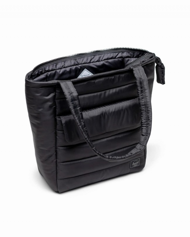 Bolsas Tote Herschel Retreat Acolchoado Pretas | VSER79024