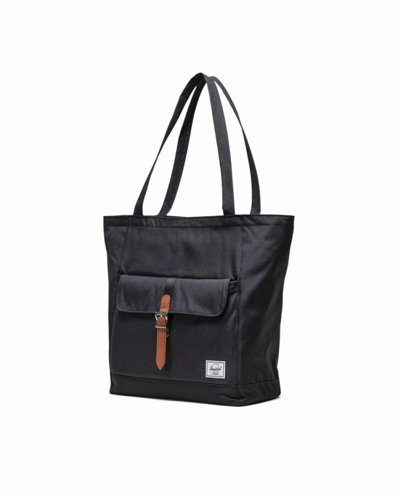 Bolsas Tote Herschel Retreat Pretas | RLCO38079