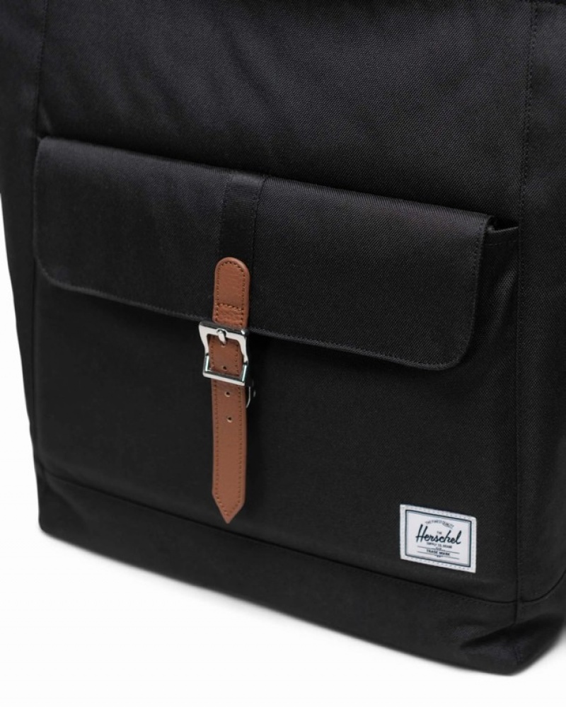 Bolsas Tote Herschel Retreat Pretas | RLCO38079