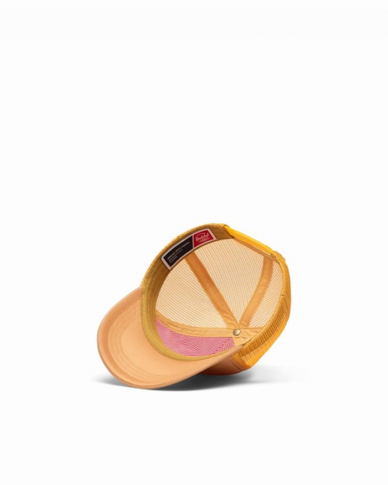 Boné Herschel Whaler Mesh Laranja Douradas | LVTO37654