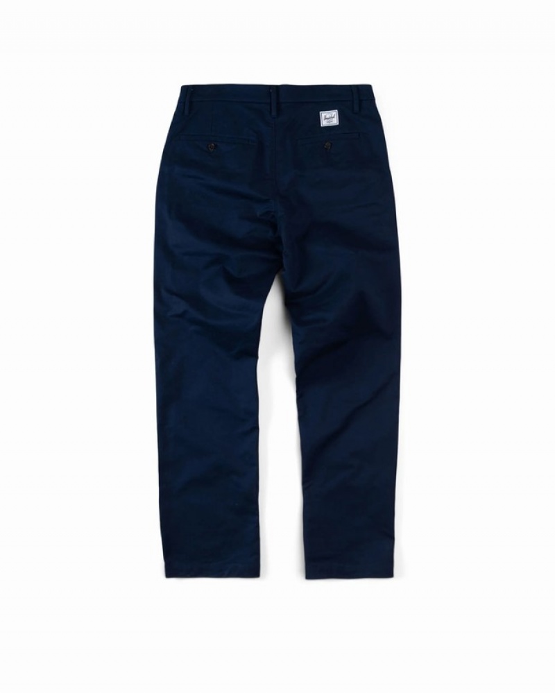 Calças Herschel Chino Azul Marinho | AOBG20356