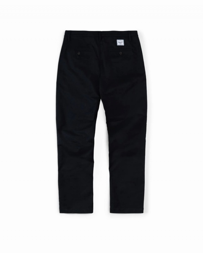 Calças Herschel Chino Pretas | GIQC57926