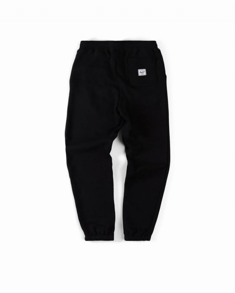 Calças Herschel Sweatpant Pretas | BOJF62134
