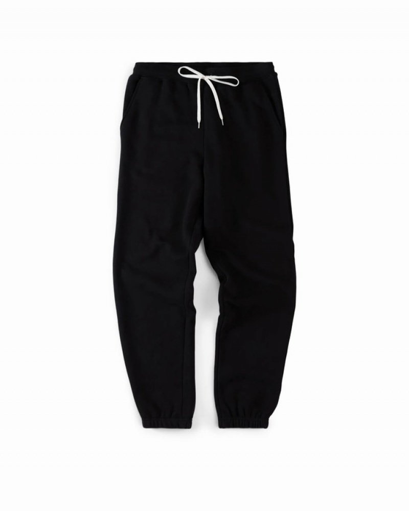 Calças Herschel Sweatpant Pretas | BOJF62134