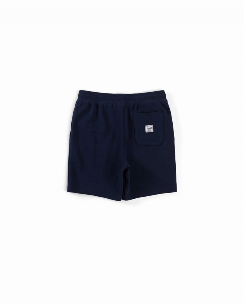 Calças Herschel Sweatshort Azul Marinho | CMVR87156