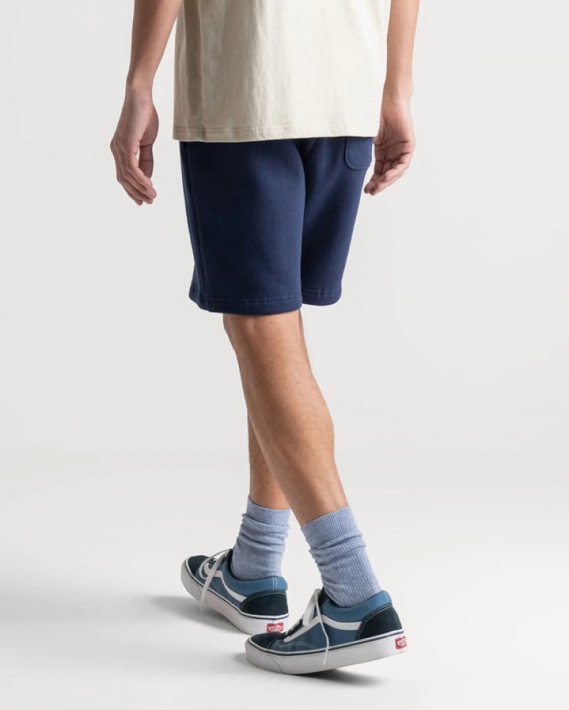 Calças Herschel Sweatshort Azul Marinho | CMVR87156