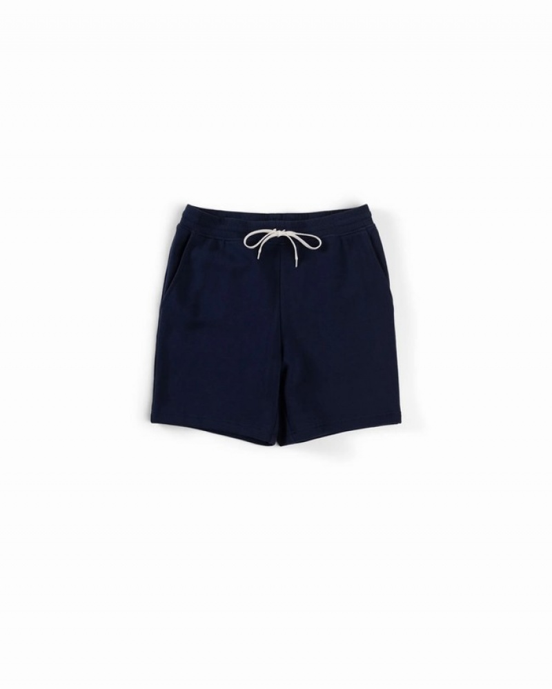 Calças Herschel Sweatshort Azul Marinho | CMVR87156