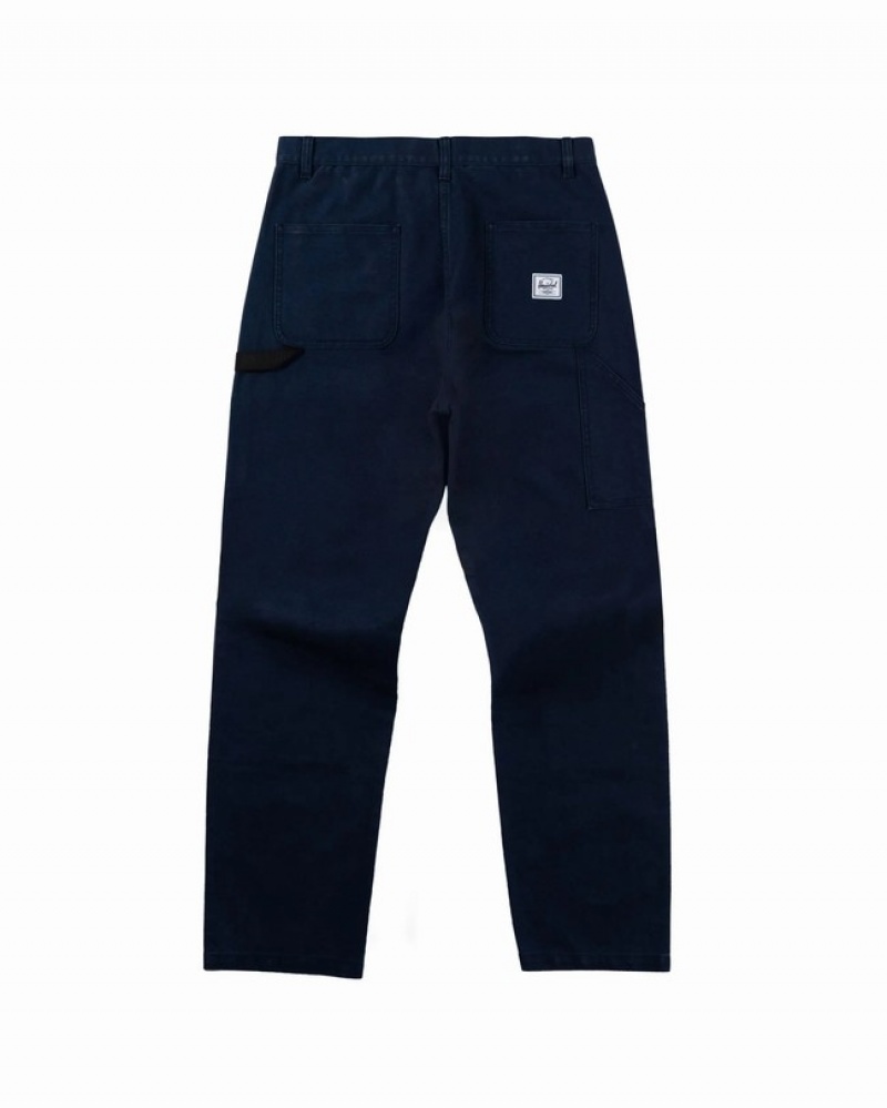 Calças Herschel Trabalho Azul Marinho | QJAY38092