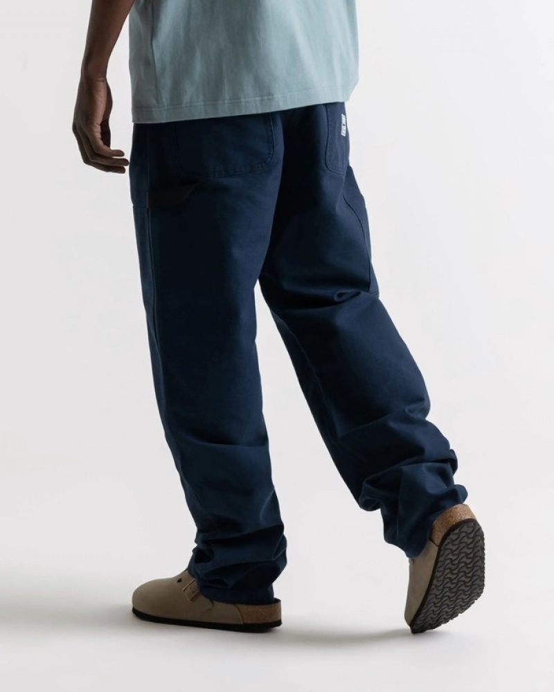 Calças Herschel Trabalho Azul Marinho | QJAY38092