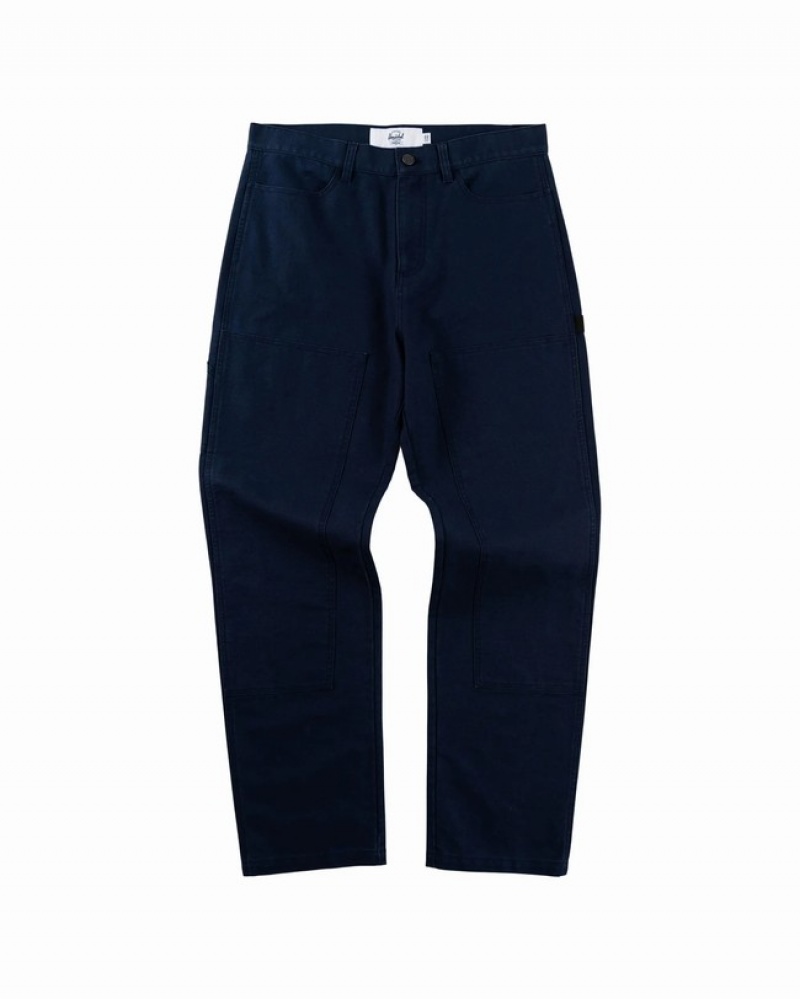 Calças Herschel Trabalho Azul Marinho | QJAY38092