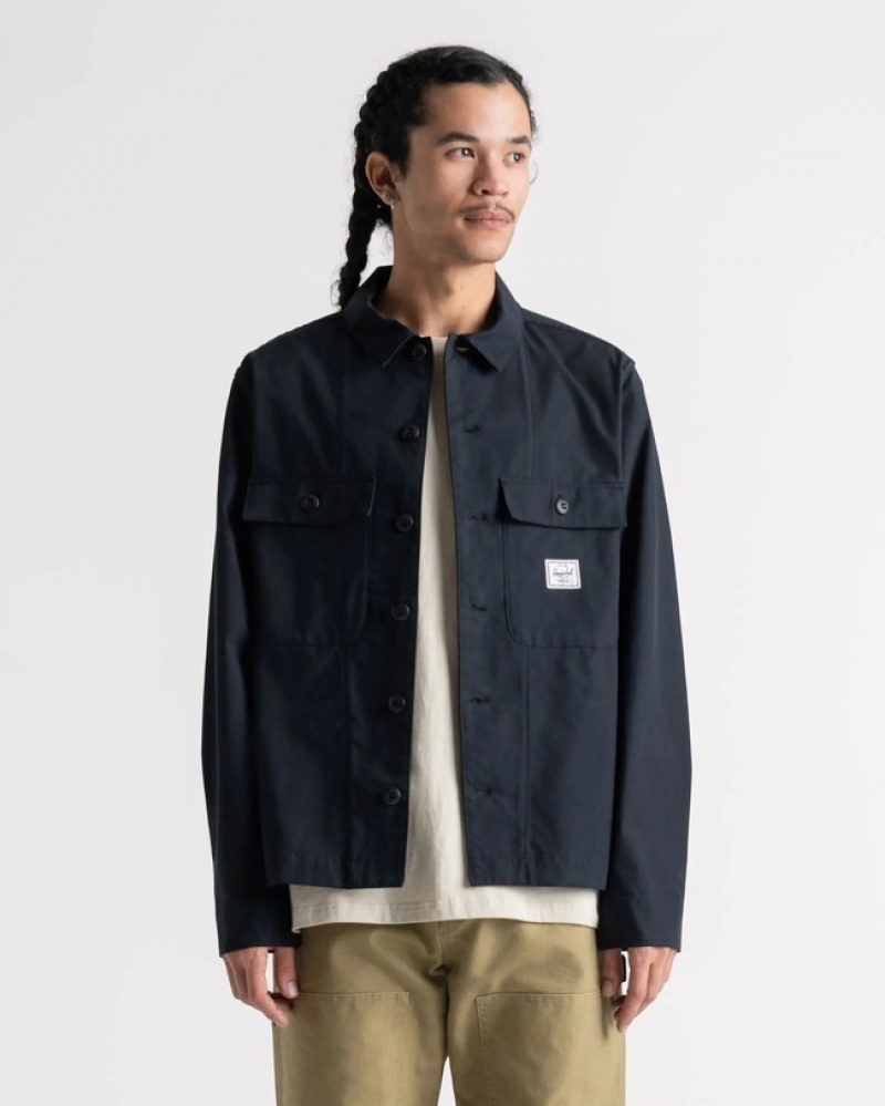Camisas Herschel Camp Pretas | ZBFR81524