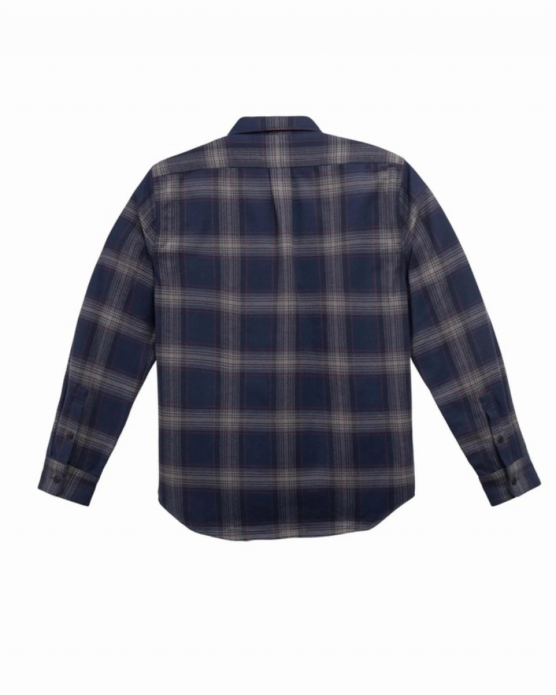 Camisas Herschel Heavyweight Flannel Azul Marinho Cinzentas | QBRZ71528