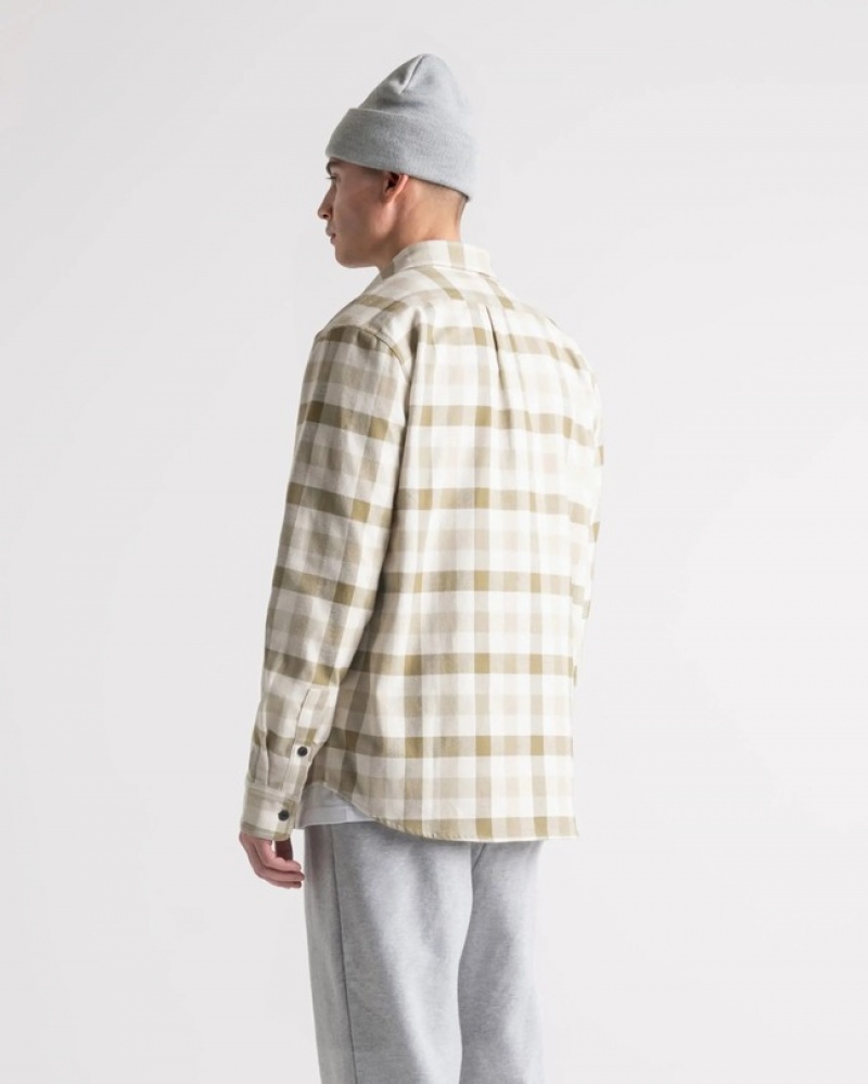 Camisas Herschel Heavyweight Flannel Verdes Cinzentas | LWHO39508