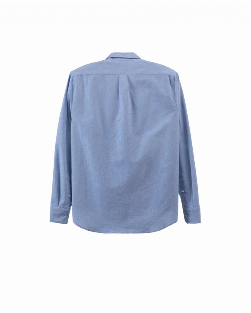 Camisas Herschel Oxford Azuis | OCUX46902