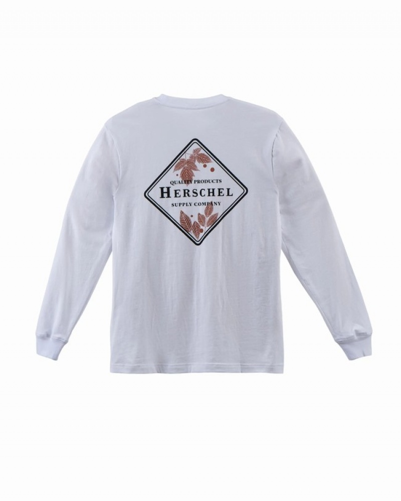 Camiseta Herschel LS Branco | XGIU53948