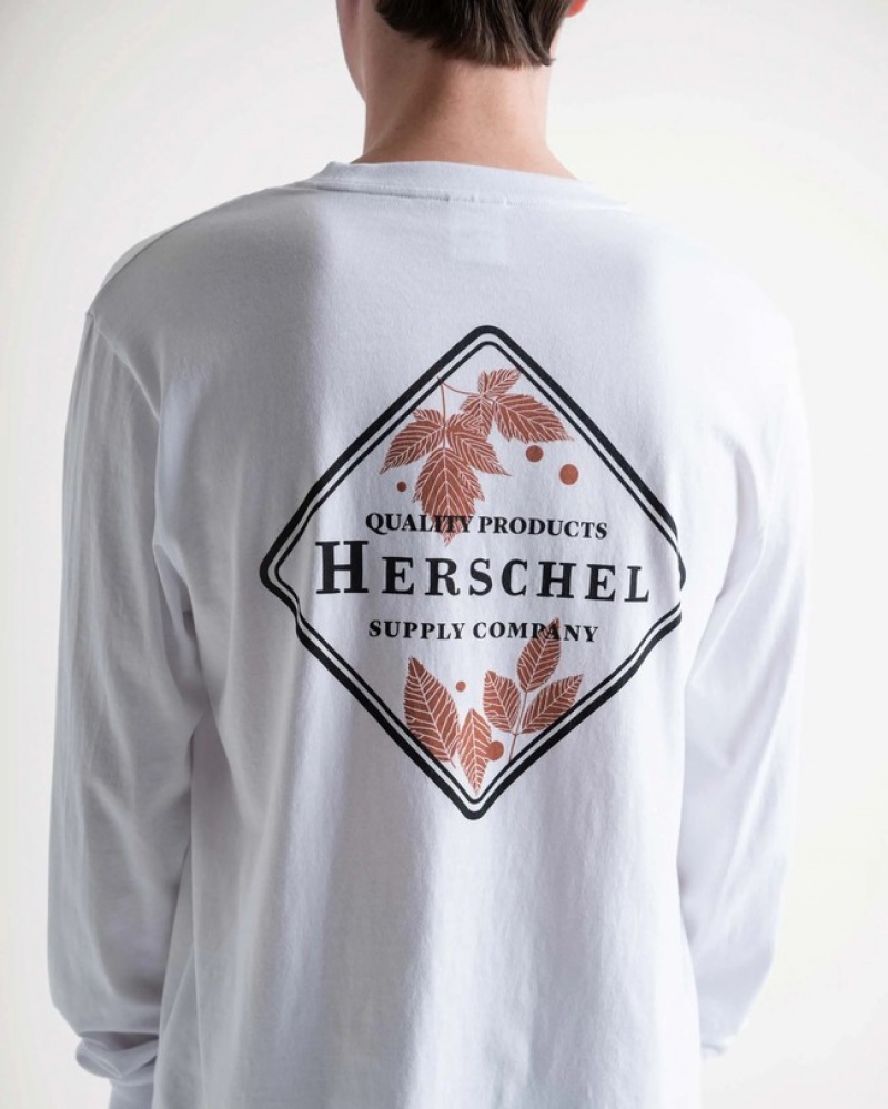 Camiseta Herschel LS Branco | XGIU53948