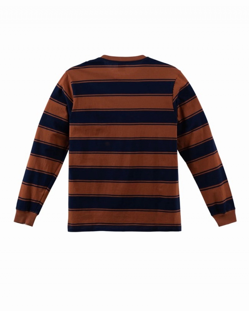 Camiseta Herschel LS Pocket Azul Marinho | YTSR87103