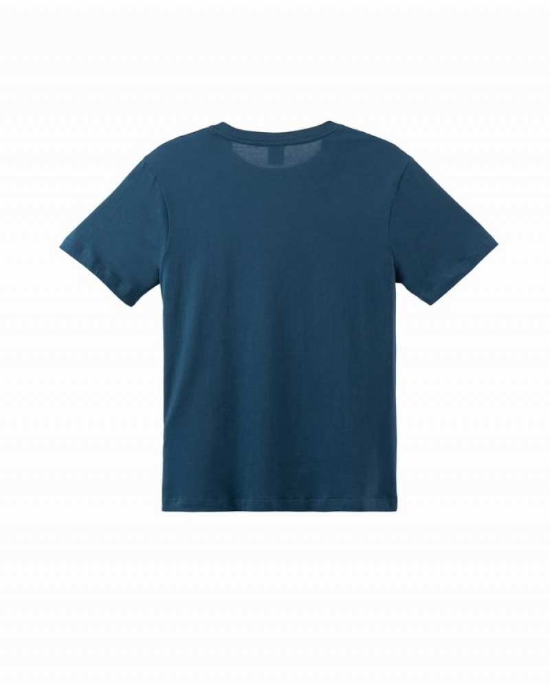 Camiseta Herschel Logo Azuis Branco | SKEZ75649