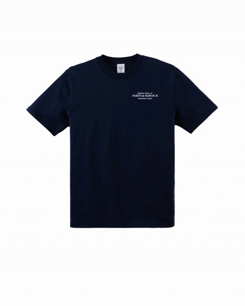 Camiseta Herschel Logo Azul Marinho | HPSW78405