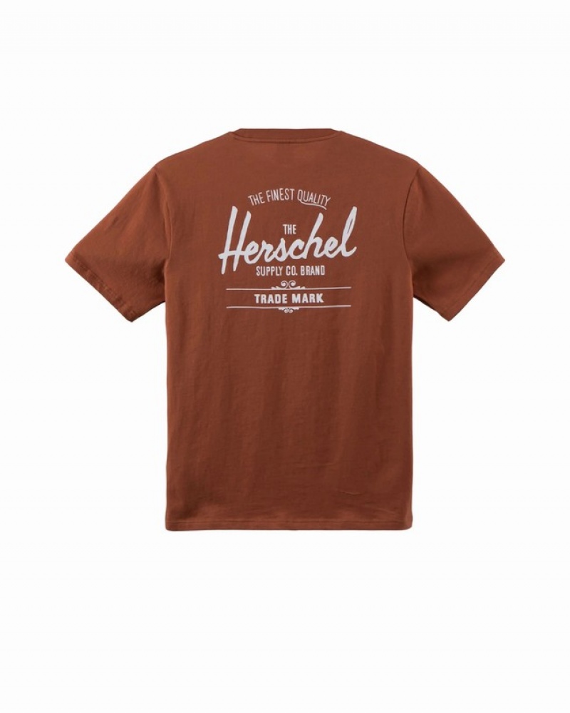 Camiseta Herschel Logo Marrom | JDAX62758