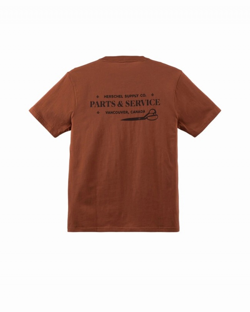 Camiseta Herschel Logo Marrom | JECM13024