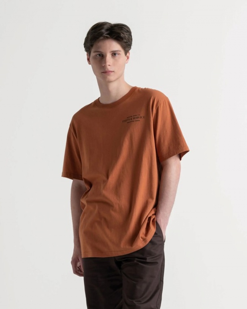 Camiseta Herschel Logo Marrom | JECM13024
