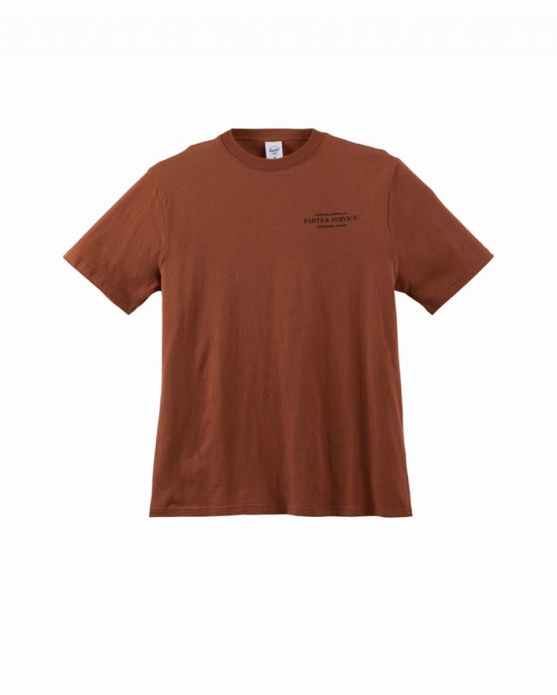 Camiseta Herschel Logo Marrom | JECM13024