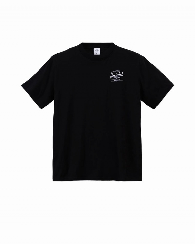 Camiseta Herschel Logo Pretas Branco | GFSO24130