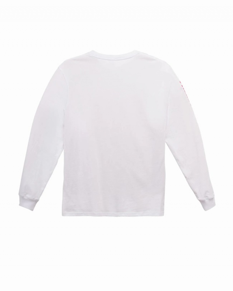 Camiseta Herschel Long Sleeve Ranch Branco | EIMW91605