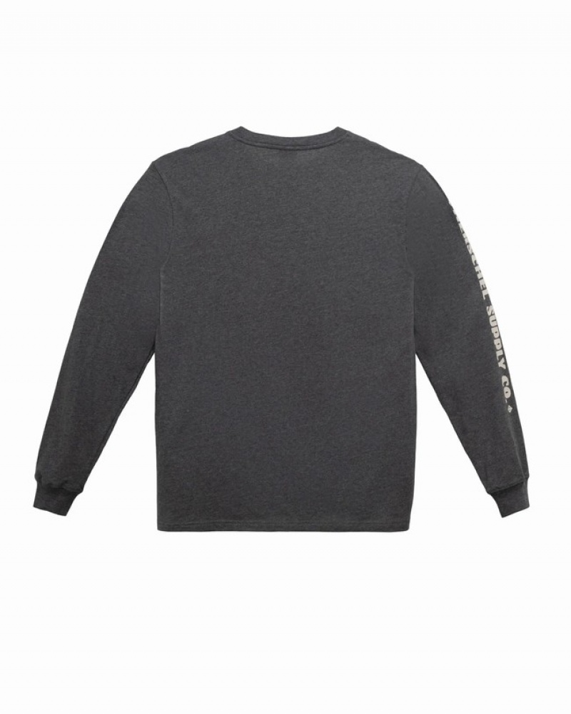 Camiseta Herschel Long Sleeve Ranch Cinzentas | JKZY03978