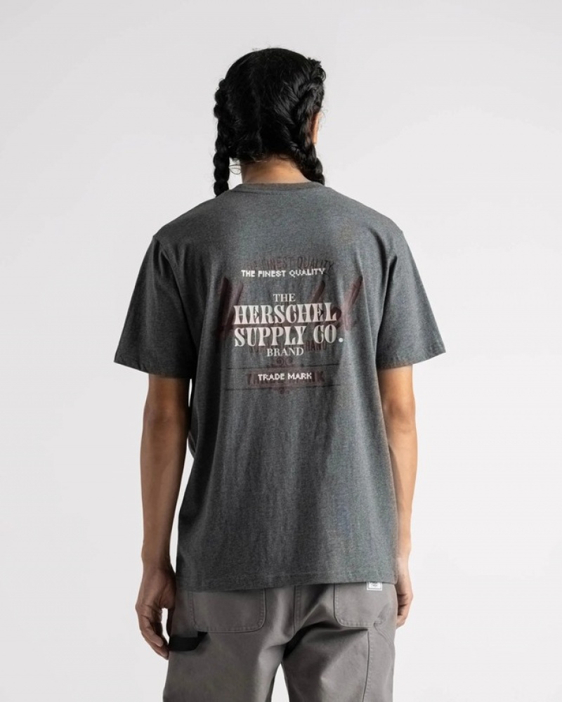 Camiseta Herschel New Categoria Cinzentas | BKAS82307