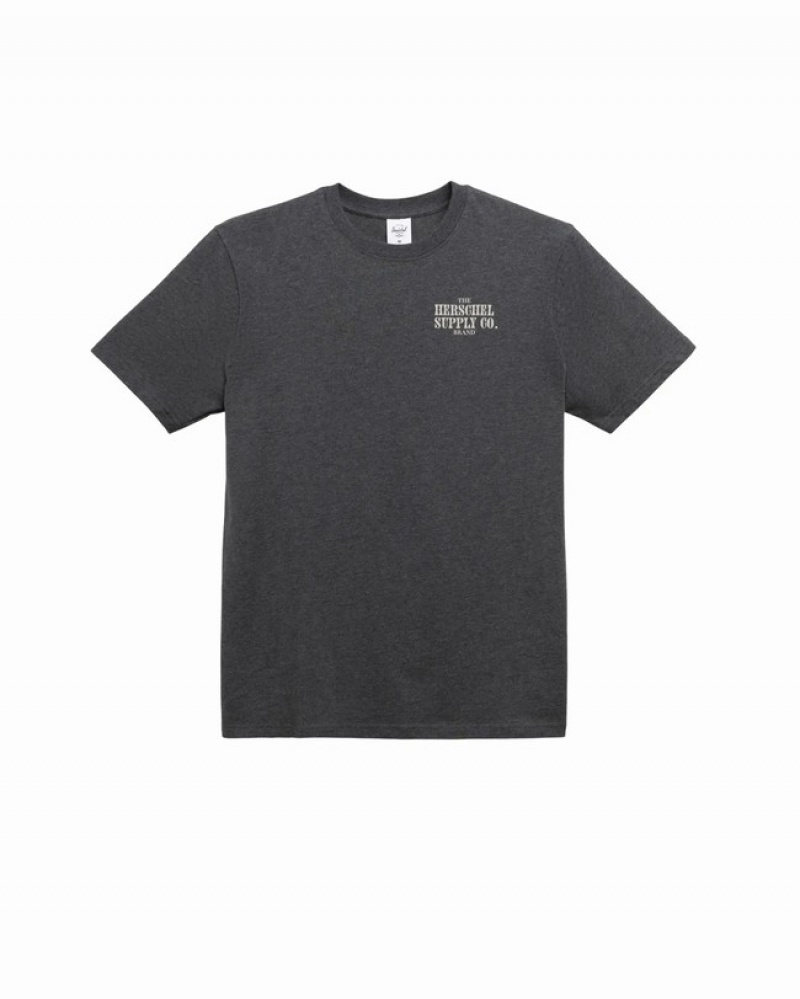 Camiseta Herschel New Categoria Cinzentas | BKAS82307