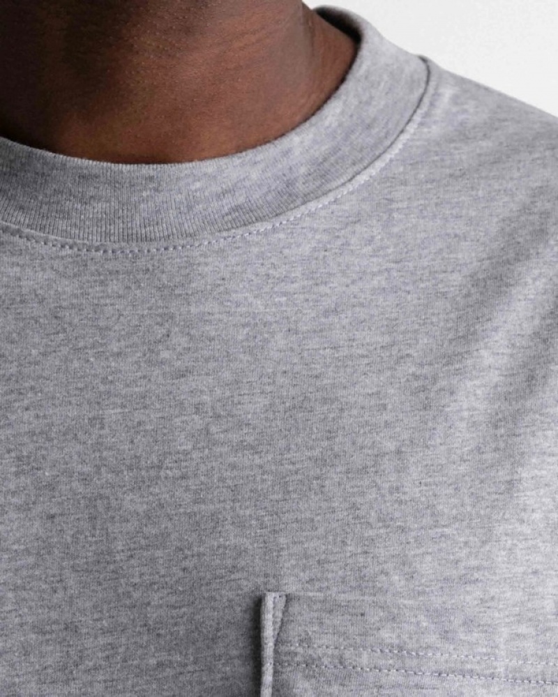 Camiseta Herschel Pocket Cinzentas | LJSQ86405