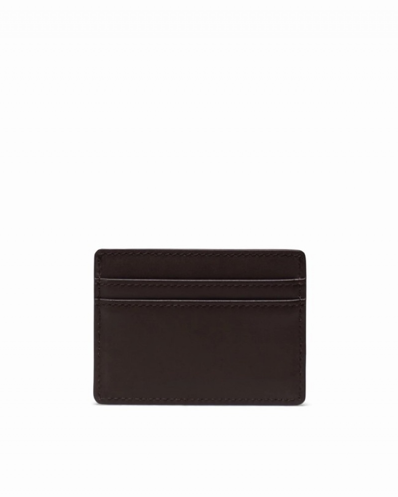Carteiras Herschel Charlie Cardholder Couro Marrom | ZKVS56201