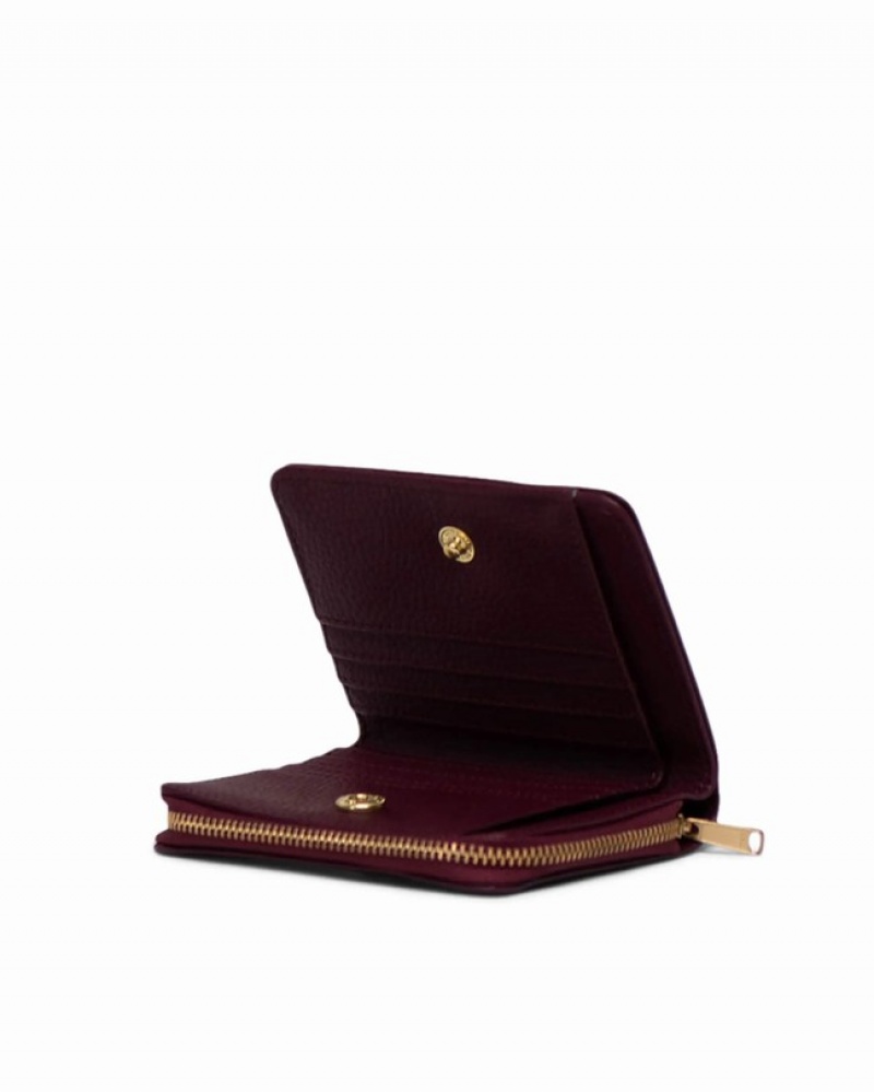 Carteiras Herschel Georgia Vegano Couro Bordeaux | TXHG52186