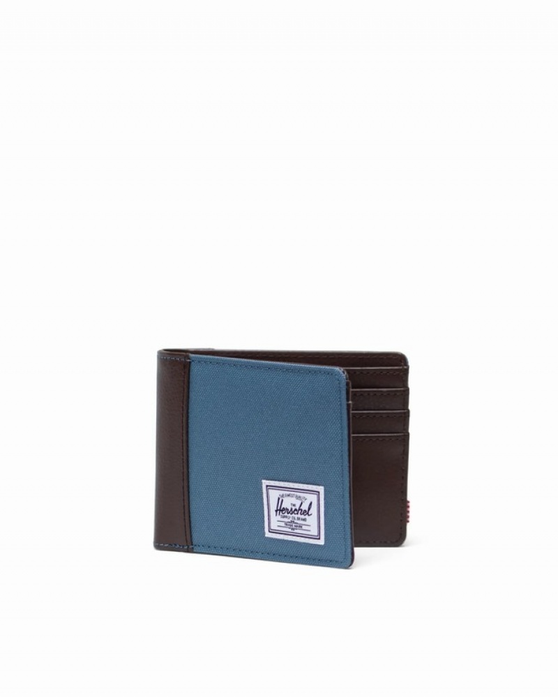 Carteiras Herschel Hank Cinzentas Azuis Cafes | IBLQ40891