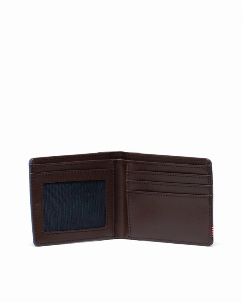 Carteiras Herschel Hank Cinzentas Azuis Cafes | IBLQ40891