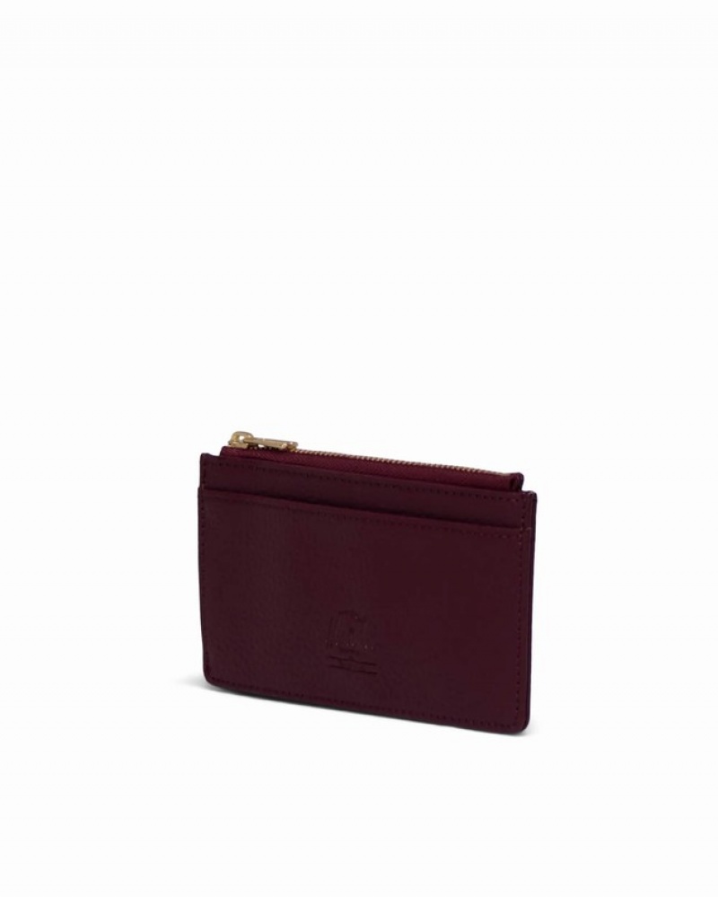 Carteiras Herschel Oscar Large Cardholder Vegano Couro Bordeaux | LNGY89421