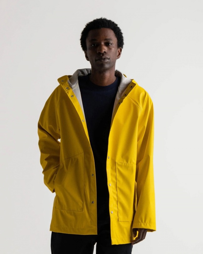 Jaquetas Herschel Classicos Rain Amarelas | ITOD21045